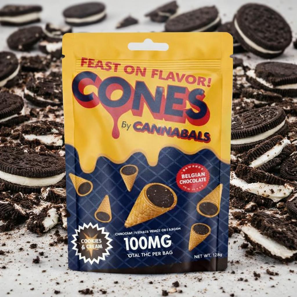 Product Cannabals | Cookies & Cream Cones | 10ct | 100mg