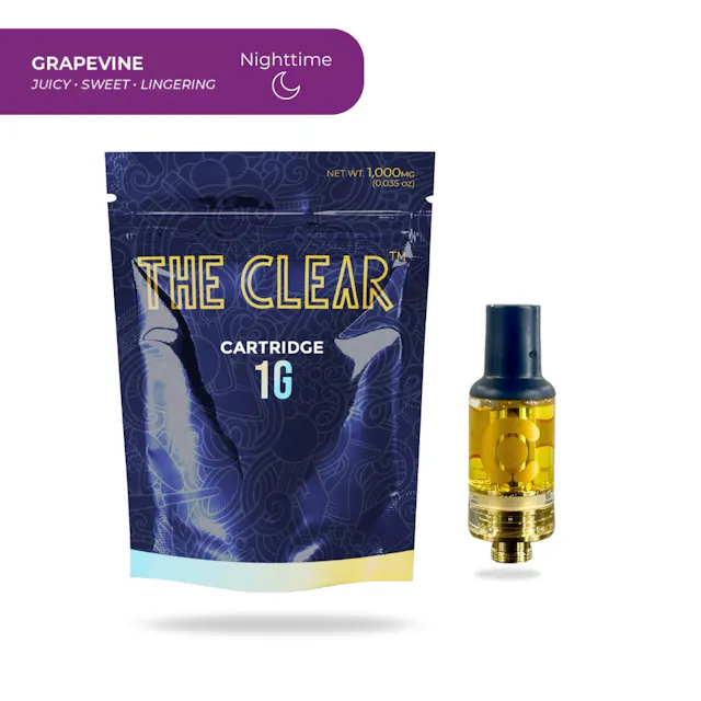 The Clear Cartridge Grapevine 1g (indica, cartridges)