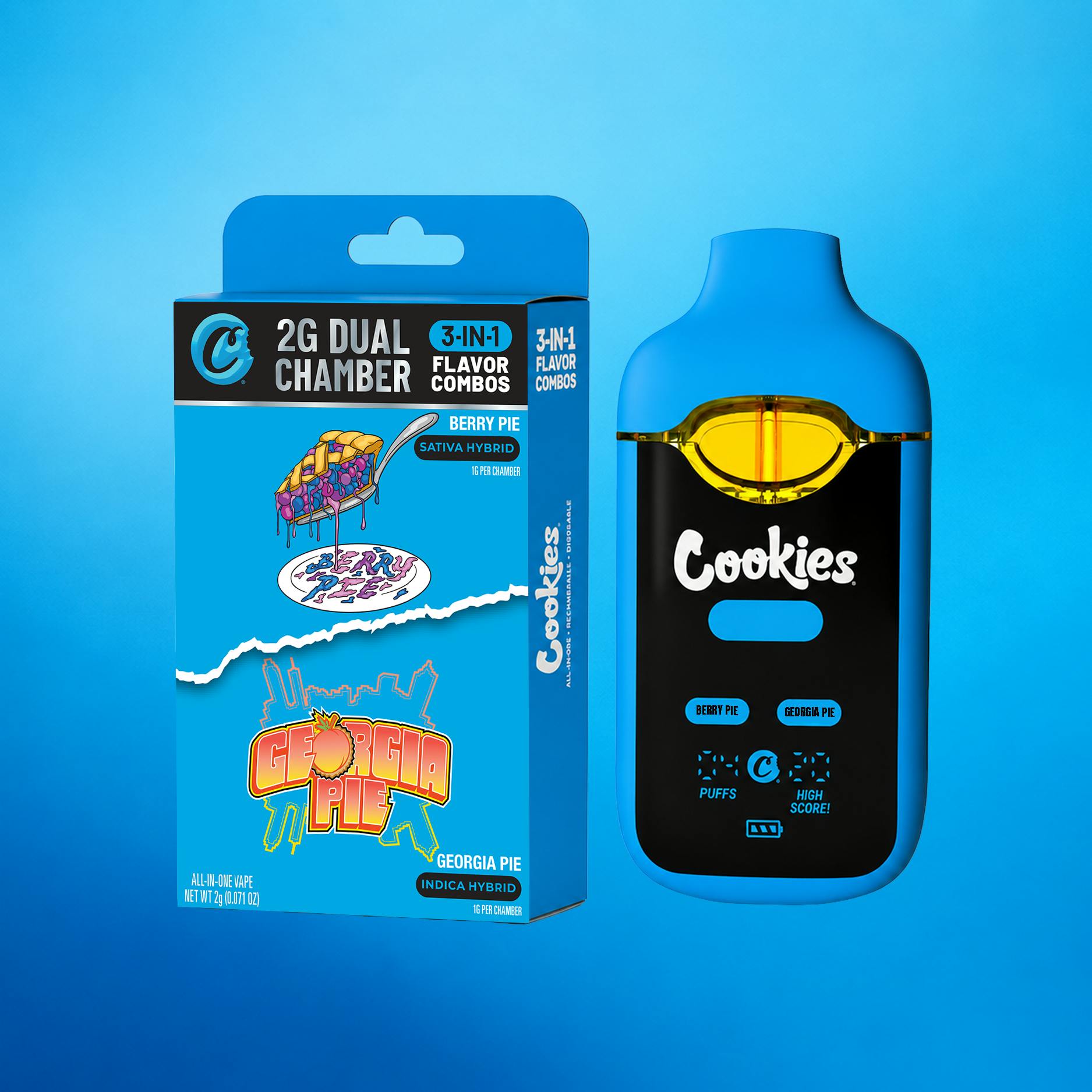 cookies disposable vape pen 2g | Dual Chamber Flavor:Cool Mint Geek Bar CLR 50,000 Brand_Discontinued