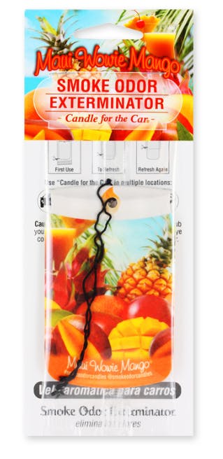 Product Smoke Odor Exterminator Candle for the Car MAUI WOWIE MANGO