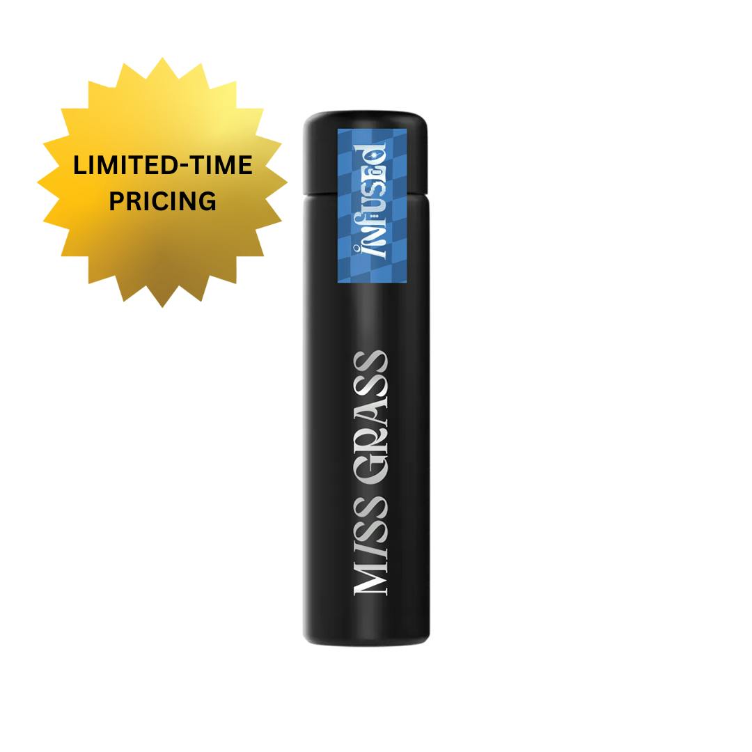Miss Grass - Solventless Infused Preroll - Quiet Times - Garlic Cookies x Oreoz with Purple Punch by Miss Grass