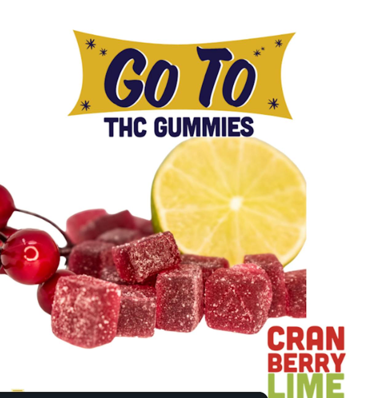 Photo of Go To Cranberry Gummies Lime 100mg 20pk