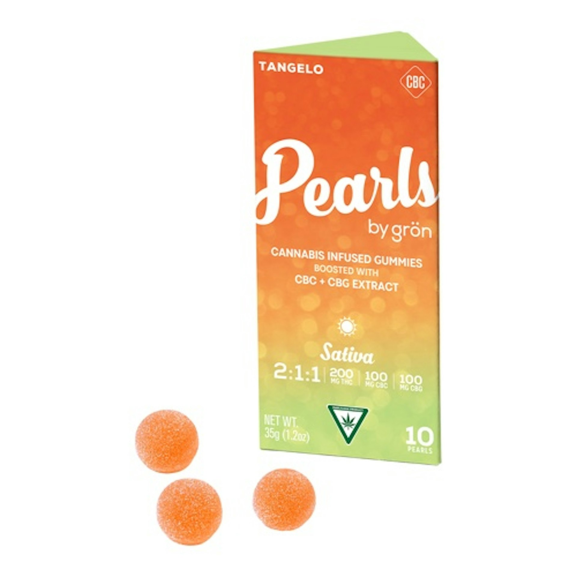 Pearls - Tangelo 2:1:1 THC:CBC:CBG 200mg Gummies