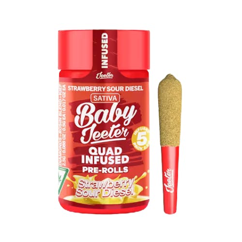 STRAWBERRY SOUR DIESEL 5PK INFUSED PREROLLS