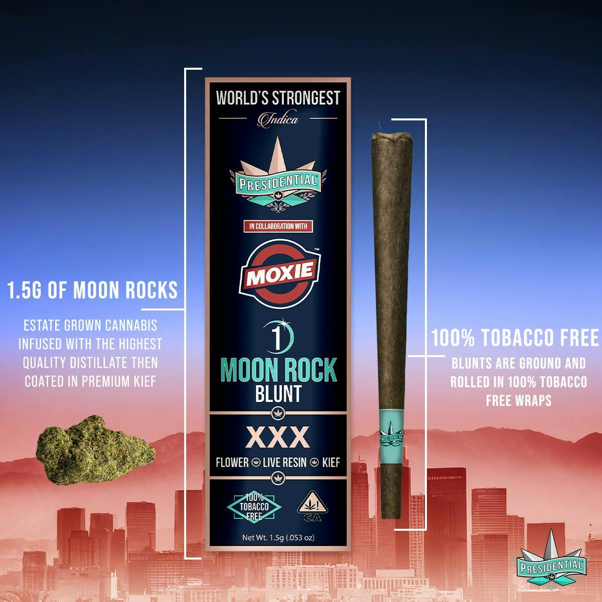 PRESIDENTIAL | XXX | MOONROCK | INFUSED BLUNT INDICA