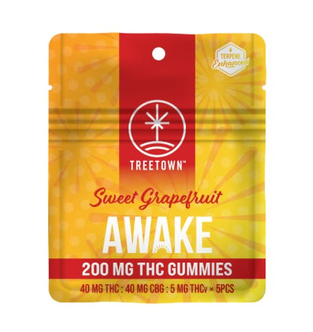 Product: 1:1:1/8 Awake | Sweet Grapefruit | 40mg THC x 40mg CBG x 5mg THCv | 5pk | TreeTown