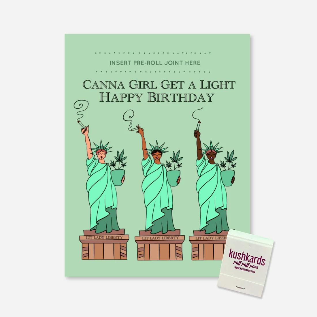 Accessories | KushKards | Lit Lady Liberty | Insert Pre-Roll