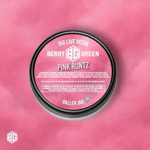 Berry Green BERRY GREEN | PINK RUNTZ | LIVE RESIN HYBRID — CONCENTRATES