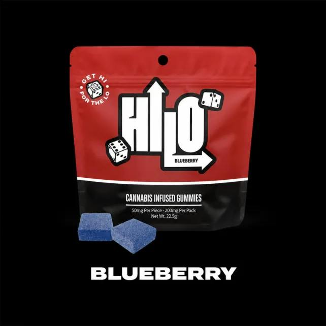 Hi-Lo - 200mg Live Resin Gummies - Blueberry