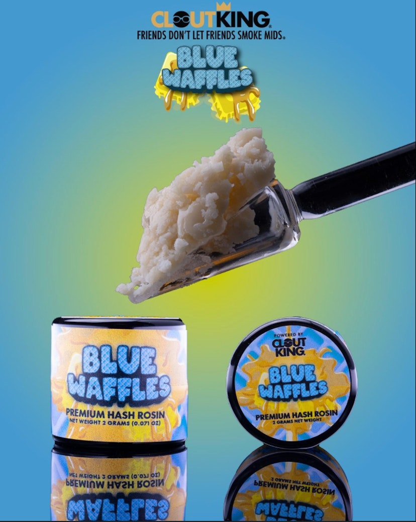 Clout King | Live Hash Rosin - Blue Waffles - 2g