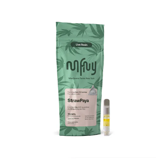MFNY StrawPaya Live Resin 510 Cart | .5g 