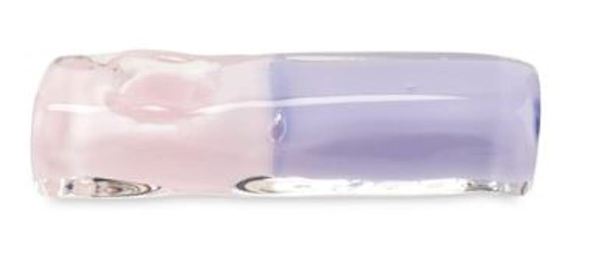 Image of Pink and Purple Slyme Tube Brick | 3.5″ Hand Pipe