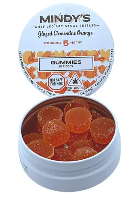 Mindy's Glazed Clementine Orange Gummies (5mg/100mg) | DDM Cannabis