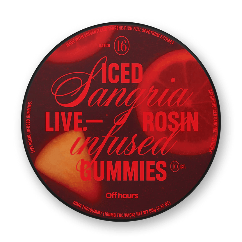 Off Hours | Sangria x Iced Sangria Live Rosin | Gummies 10 Pack | 100mg