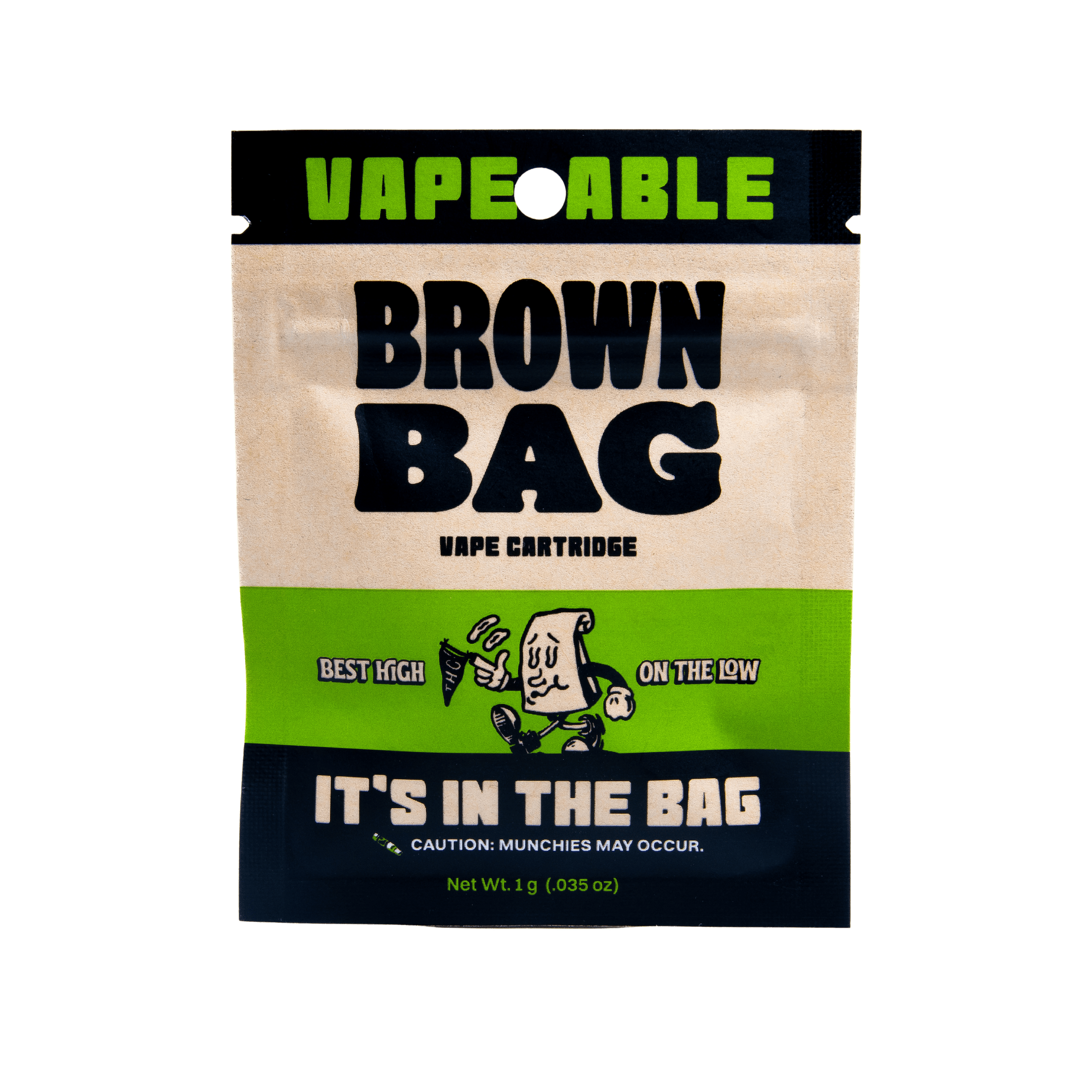 Brown Bag Distillate Vape Indica Blueberry Kush | Ponderosa - Glendale