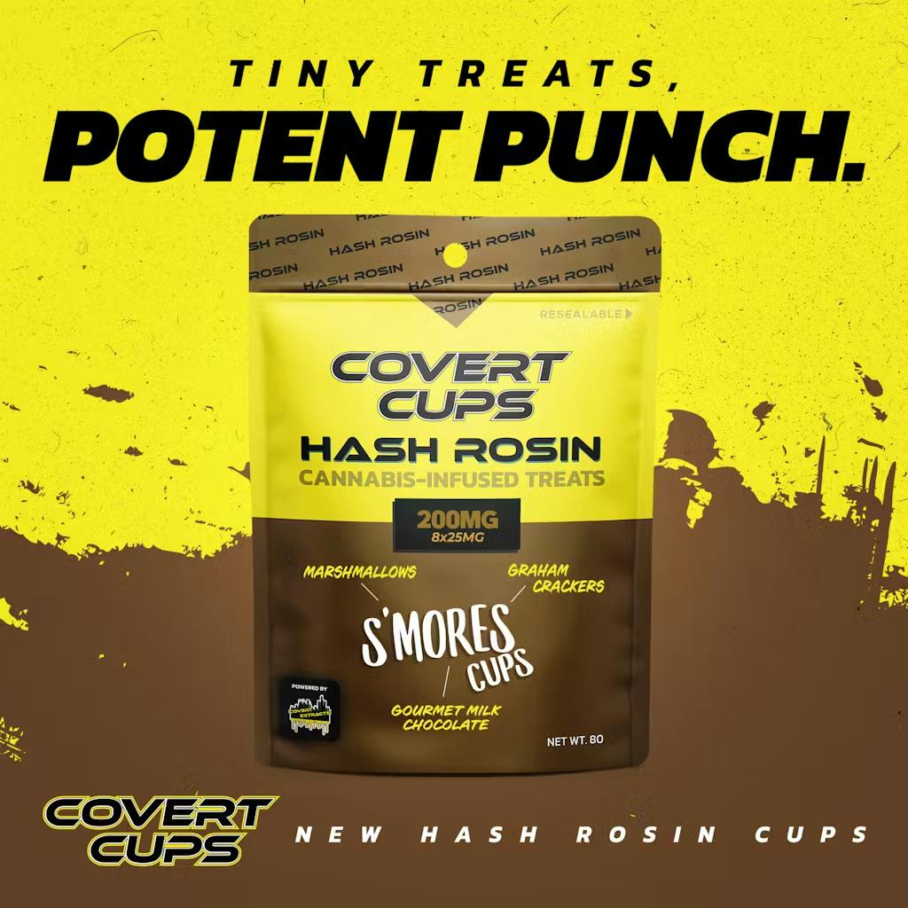 Covert Cups - 200mg Hash Rosin Cups - S'Mores