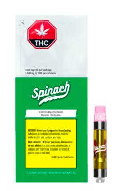 Spinach - cotton dandy kush 510 thread cartridge