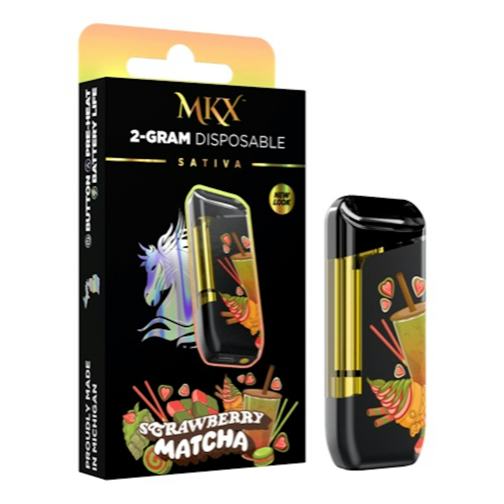 MKX - Strawberry Matcha 2G Disposable