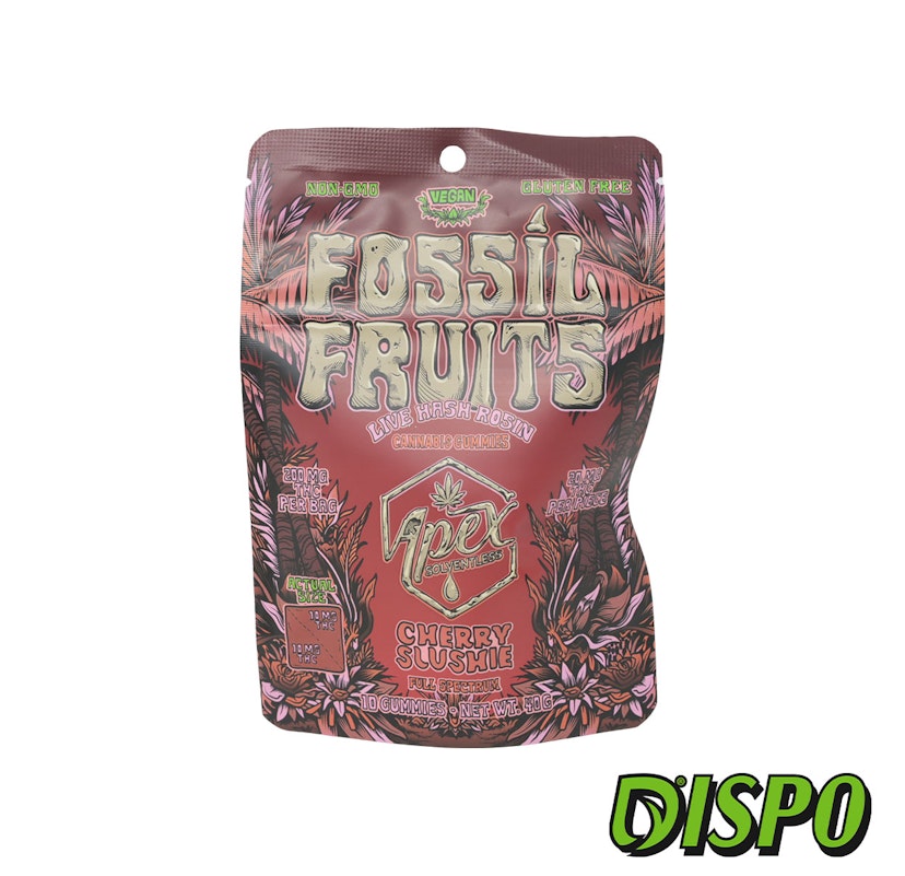 Fossil Fruits - Cherry Slushie 200mg Live Rosin Gummies
