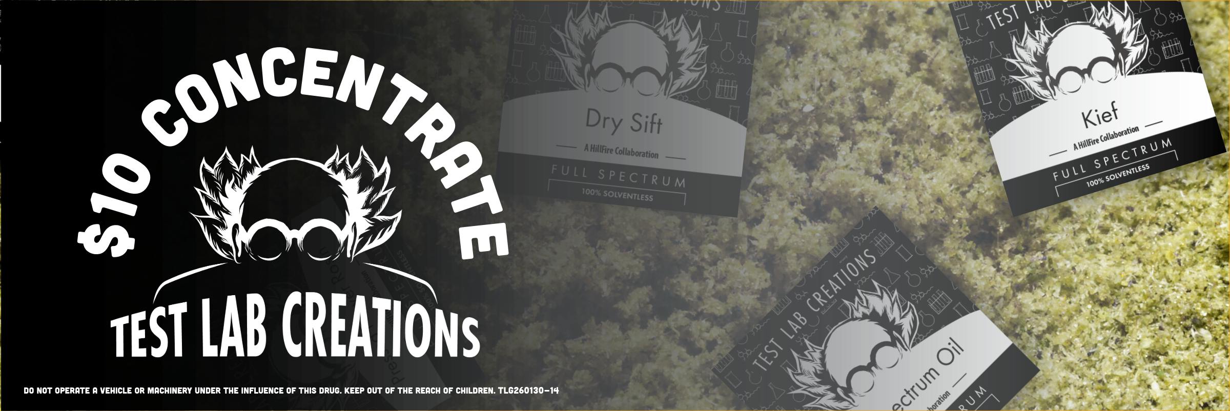 $10 OFF TEST LAB CREATIONS CONCENTRATES SALE
