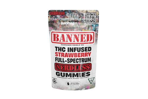 Banned - 200mg Nerdless Gummies - Strawberry