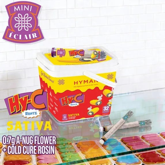 Hy-C Runtz Mini Eclair Sativa by Hyman – Pre-Rolls at Gatsby Cannabis