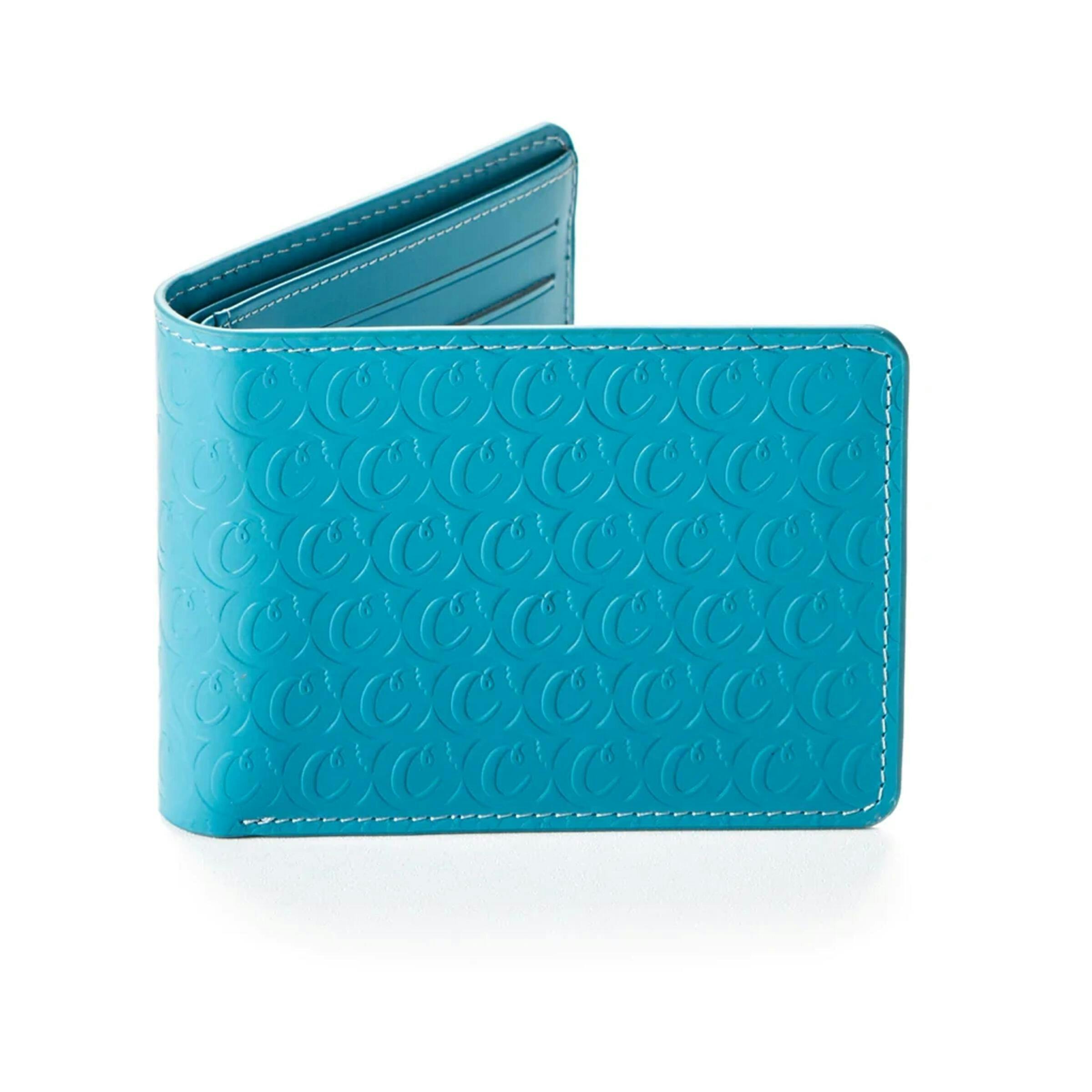 Cookies | Billfold Wallet | Blue Embossed Monogram