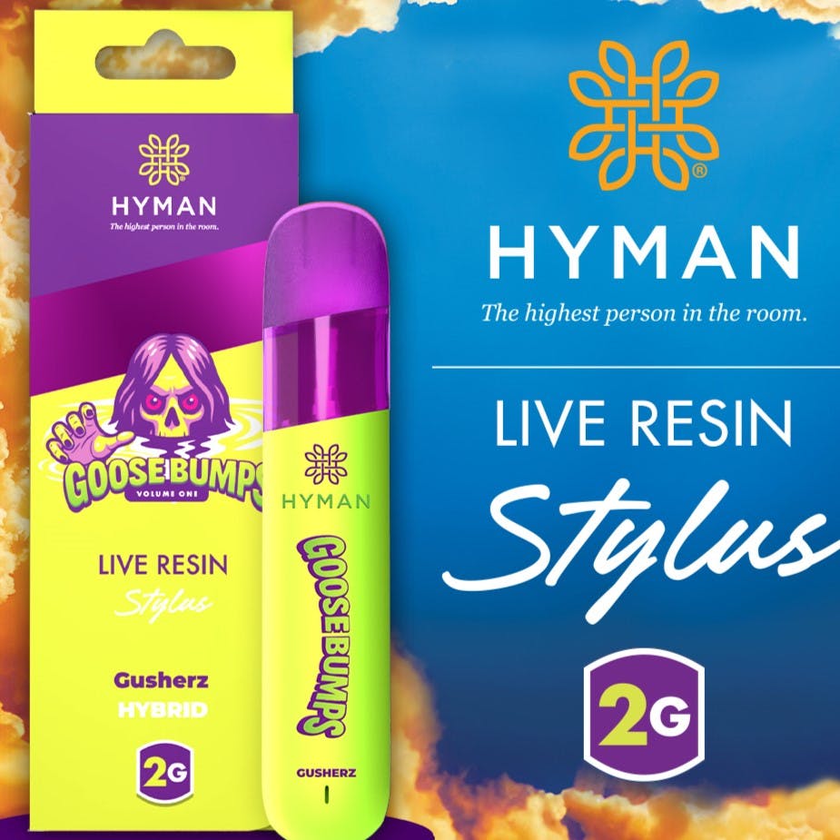 Hyman | Stylus | Goosebumps | 2G Live Resin Disposable