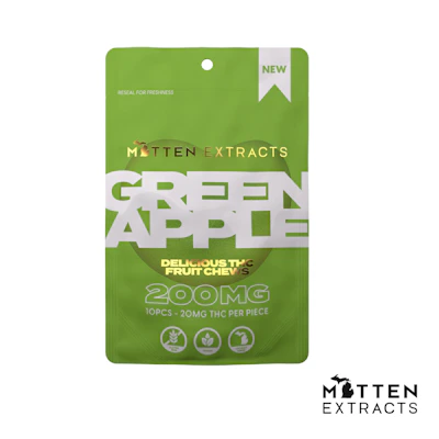 Green Apple Fruit Chews | 200MG