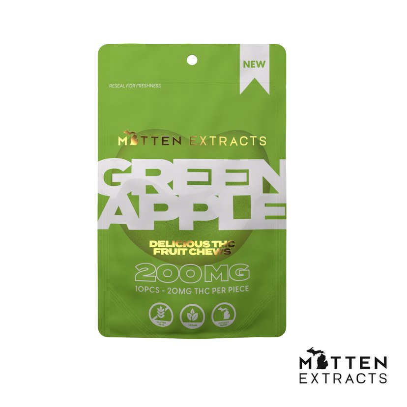 Green Apple Fruit Chews | 200MG
