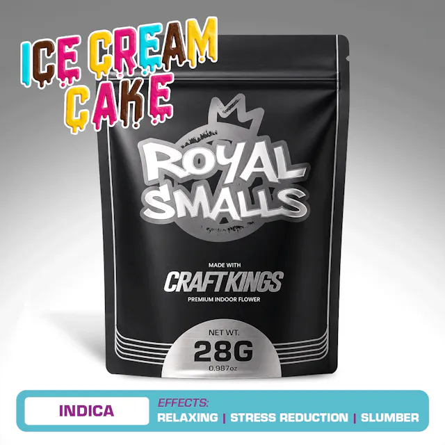 Craft Kings Royal Smalls Ice Cream Cake 28g (indica, small buds)