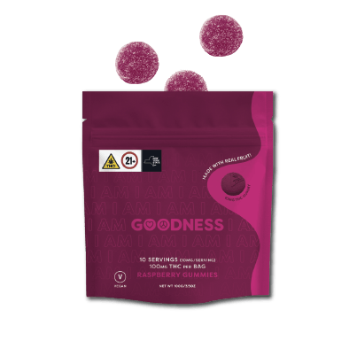Photo of I AM GOODNESS Raspberry Gummies 100 mg
