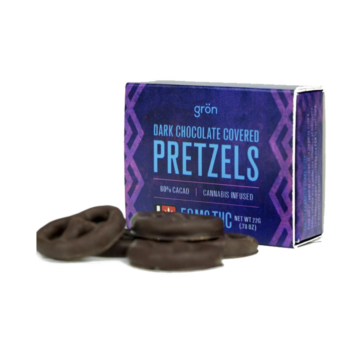 Photo of Dark Chocolate Covered Pretzels | 50mg