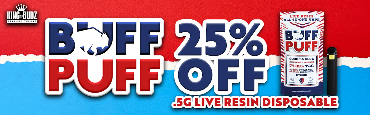 Buff Puff - .5g Live Resin Disposable