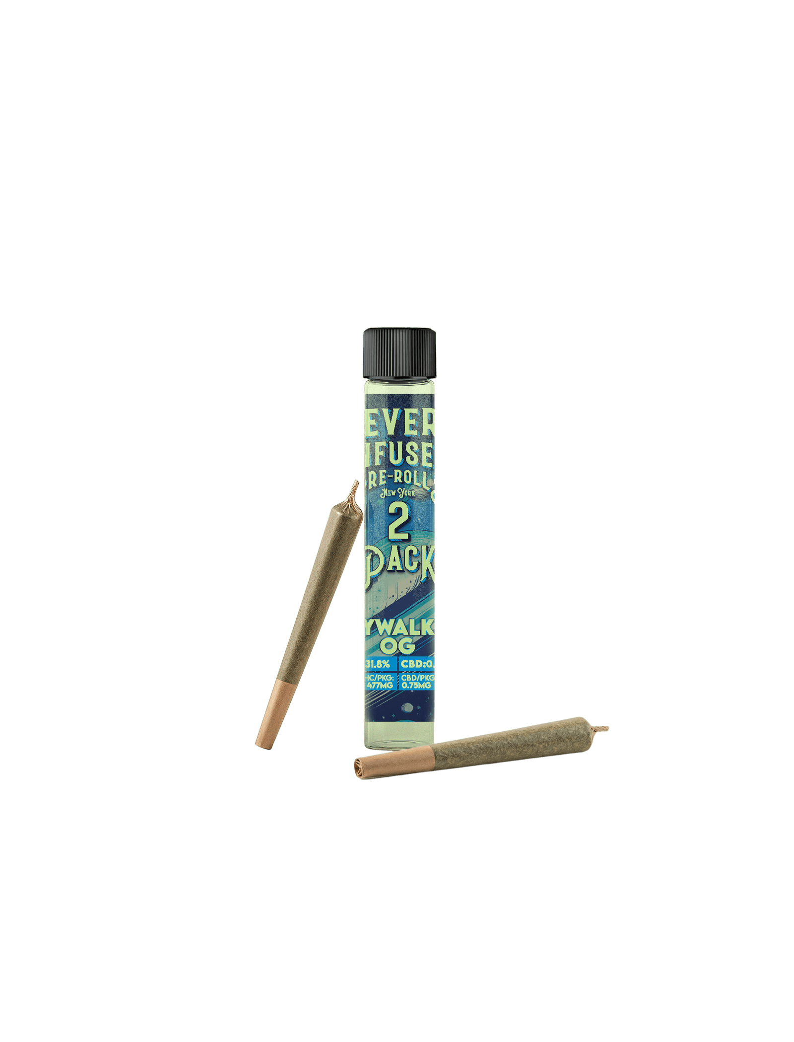 リニューアル濃度up⭐︎CRDP 1ml Skywalker OG The Flowery NY | Skywalker OG | Infused Pre-roll | 2pk | .75g/1.5g