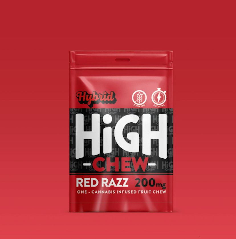 High Chew | 200mg THC Gummy | Red Razz