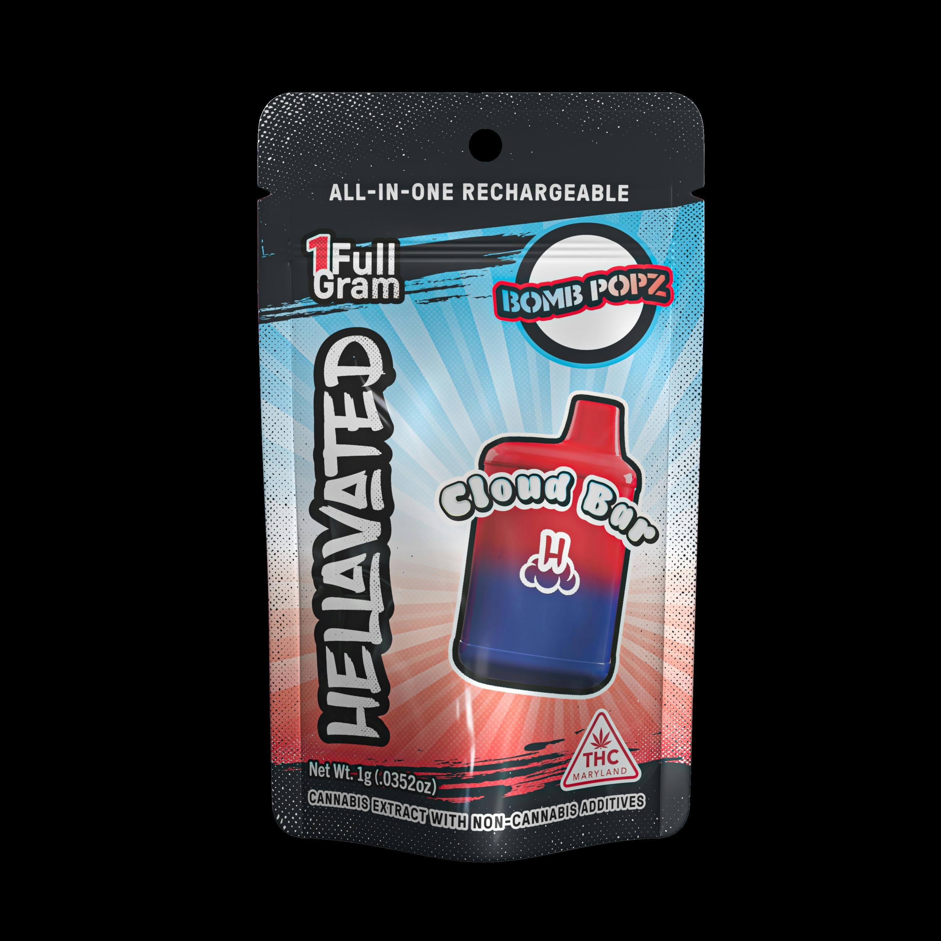 Bomb Popz Cloud Bar Rechargeable Disposable 1g | Liberty (Rockville)