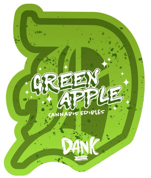 Dank Extracts - 200mg Gummies - Green Apple