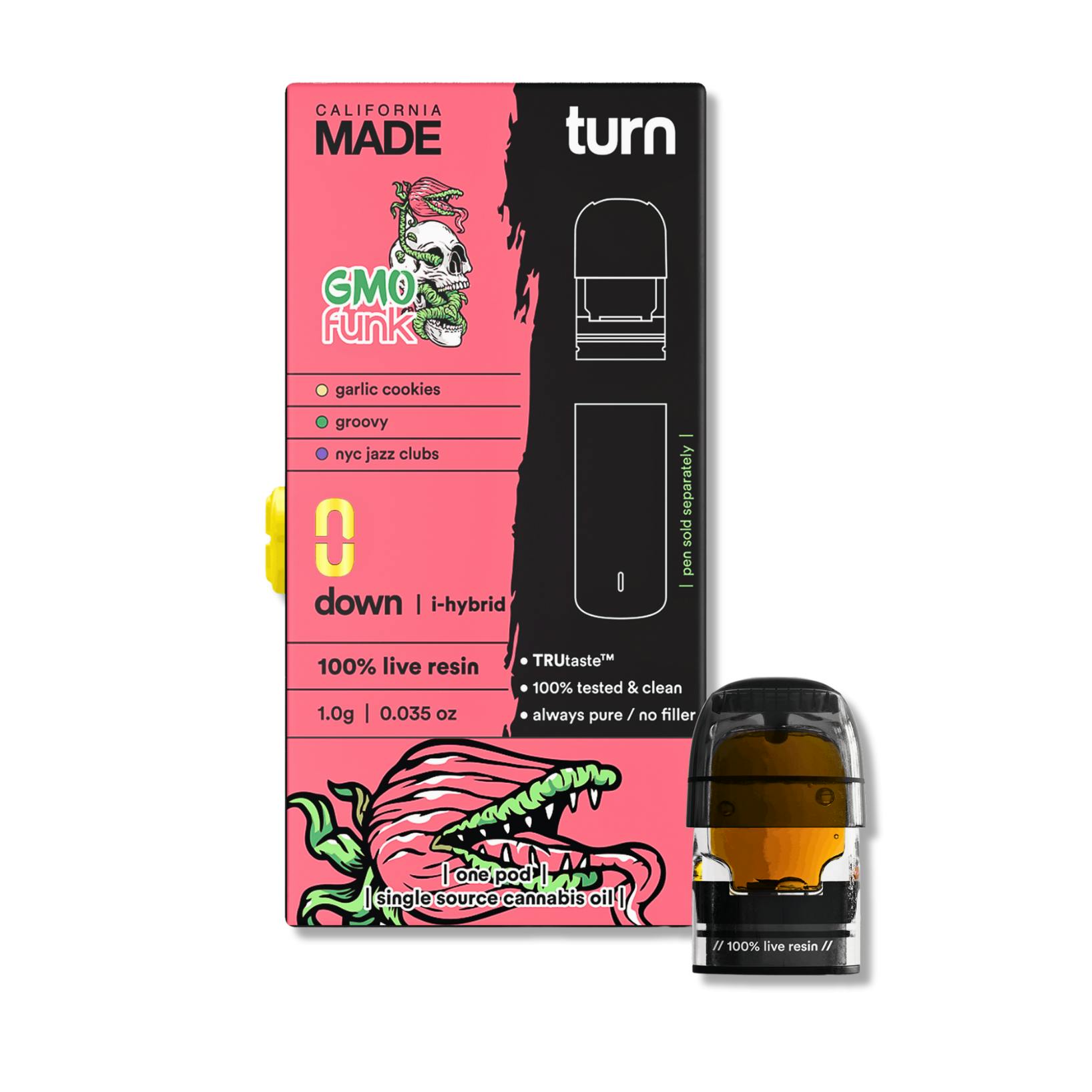 Turn - GMO Funk Live Resin Pod - 1g | Kaya Bliss - Bay Ridge