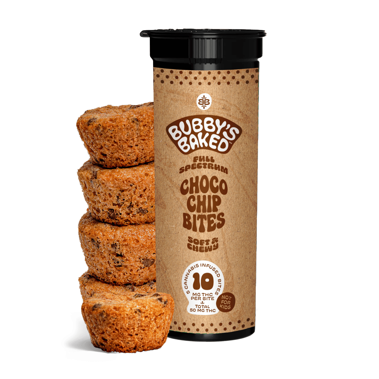 Choco Chip Bites 10mg (10ct) - Bubbys Baked - Remedy Maryland
