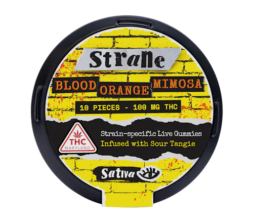 Strane Blood Orange Mimosa Live Gummies | 100mg-active