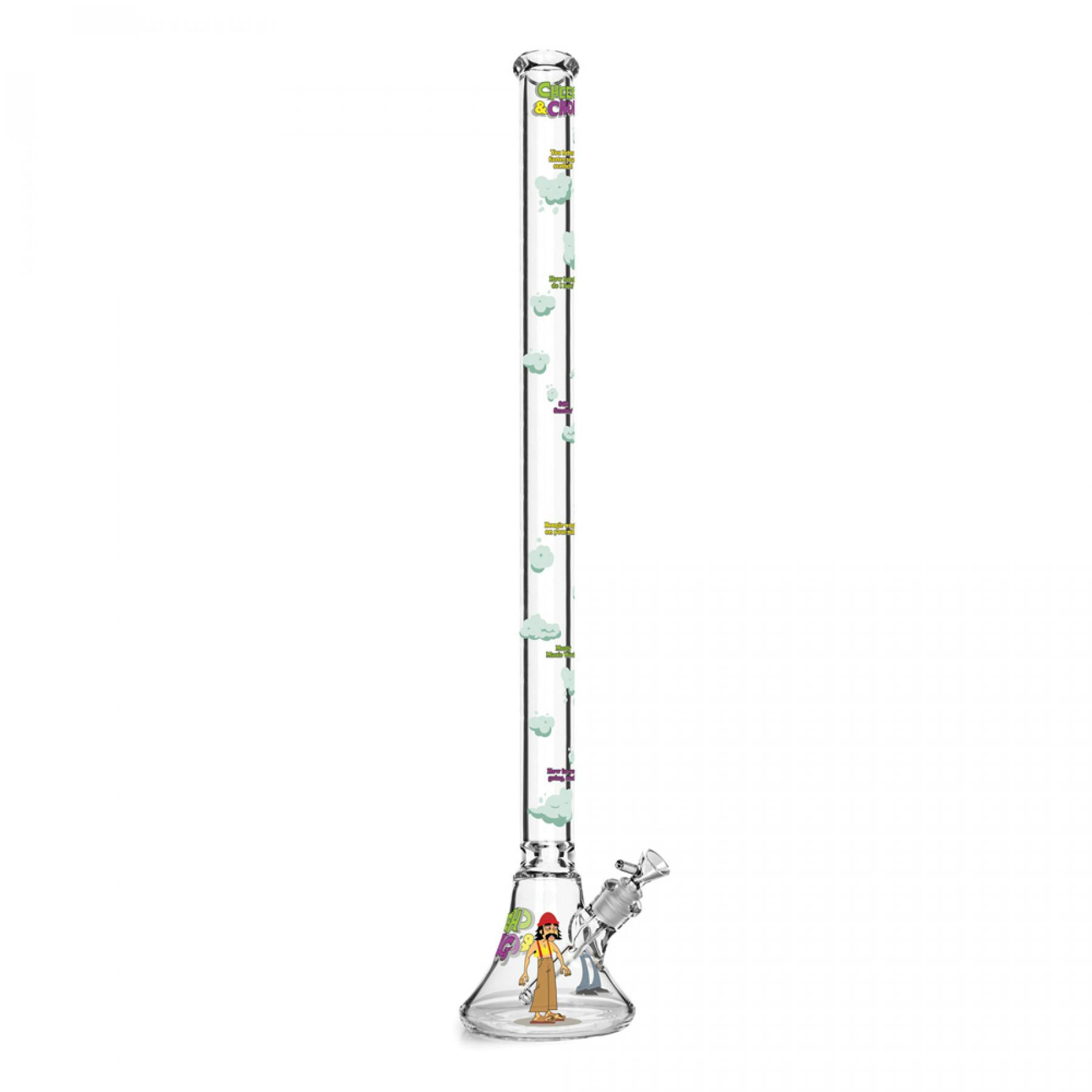 Cheech & Chong | 4ft 7mm Thick How High Are You Bell Base Bong