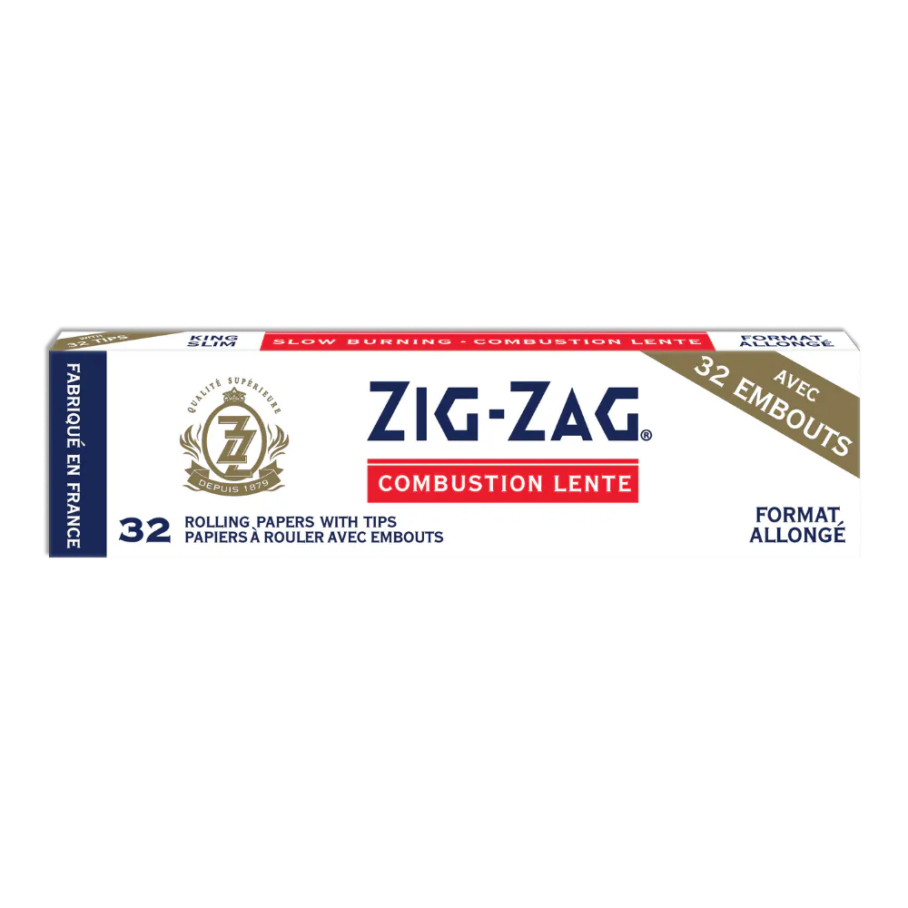 TP ZIG ZAG KING SIZE WHITE ROLLING PAPERS AND TIPS | Inspired