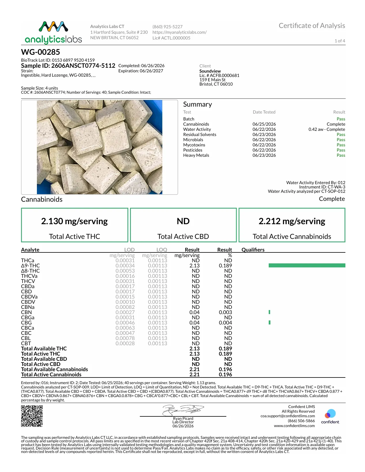 SoundView Wintergreen Hybrid Mints T85.2mg H 00285 at Shangri-La