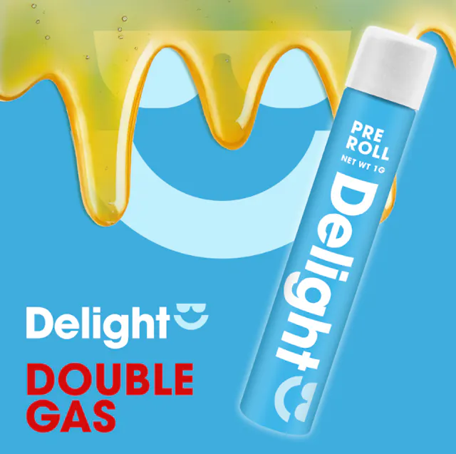 Delight Infused Pre-Roll Double Gas 1g (hybrid)