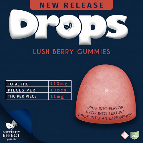 Butterfly Effect | Berry Gummie Drops | 110mg-active