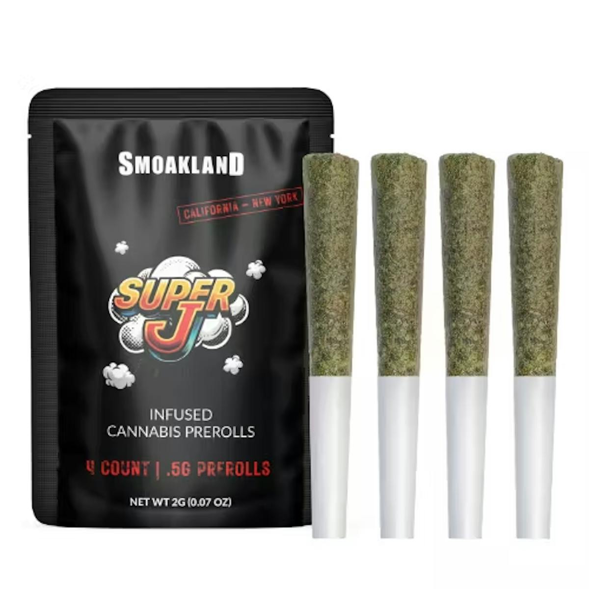 Photo of SMOAKLAND | Blue Dream | Super J Infused Cannabis PreRolls – 4pk