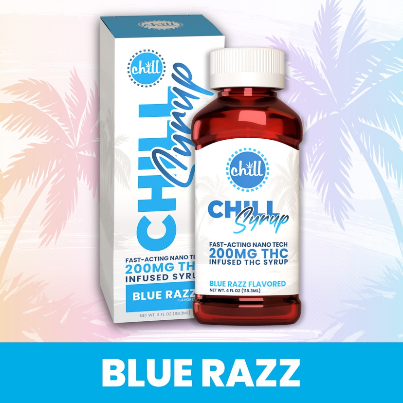 Chill Medicated - Blue Razz 200mg THC Syrup
