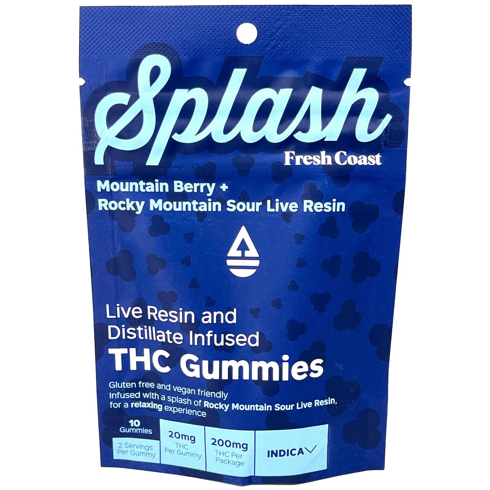 Splash Mountain Berry + Rocky Mountain Sour Live Resin & Distillate