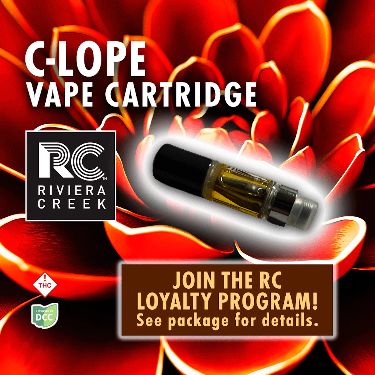 C-Lope Distillate Cartridge .5g Vaporizers | Riviera Creek |